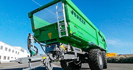 X-Trem groen aangeboden op de kipwagens
