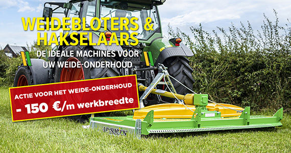 Onderhoud uw weilanden met onze ideale machines!